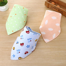 Load image into Gallery viewer, Cotton Baby Bibs Bandana Feeding Brup