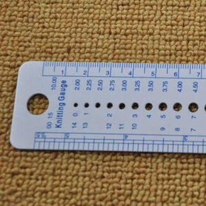 Needle Gauge Inch cm Ruler Tool