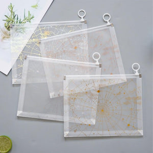 Zipper Transparent File Folder