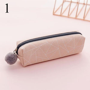 Pencil Case New Concise Solid Color