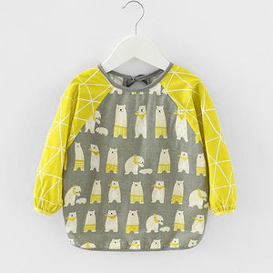 Cartoon Long Sleeve Baby Bibs Cotton