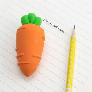 Carrot Pencil Erasers Cartoon Rubber