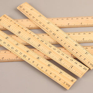 15cm 20cm 30cm Wooden Ruler Double