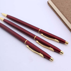 Stainless Steel School Golden Pen