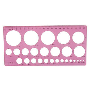 1 pcs Shaped Plastic Ruler Painting