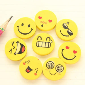 Lot Smile Face Erasers Rubber