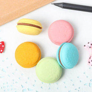 Lot Novelty Macaron Rubber Creative