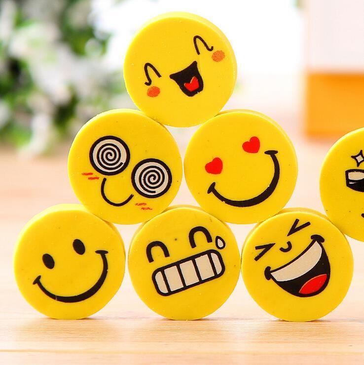 Lot Smile Face Erasers Rubber