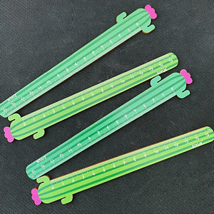 1PC Cactus Love Wooden Straight Ruler