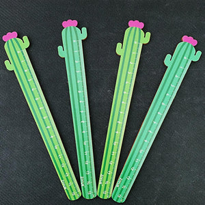 1PC Cactus Love Wooden Straight Ruler