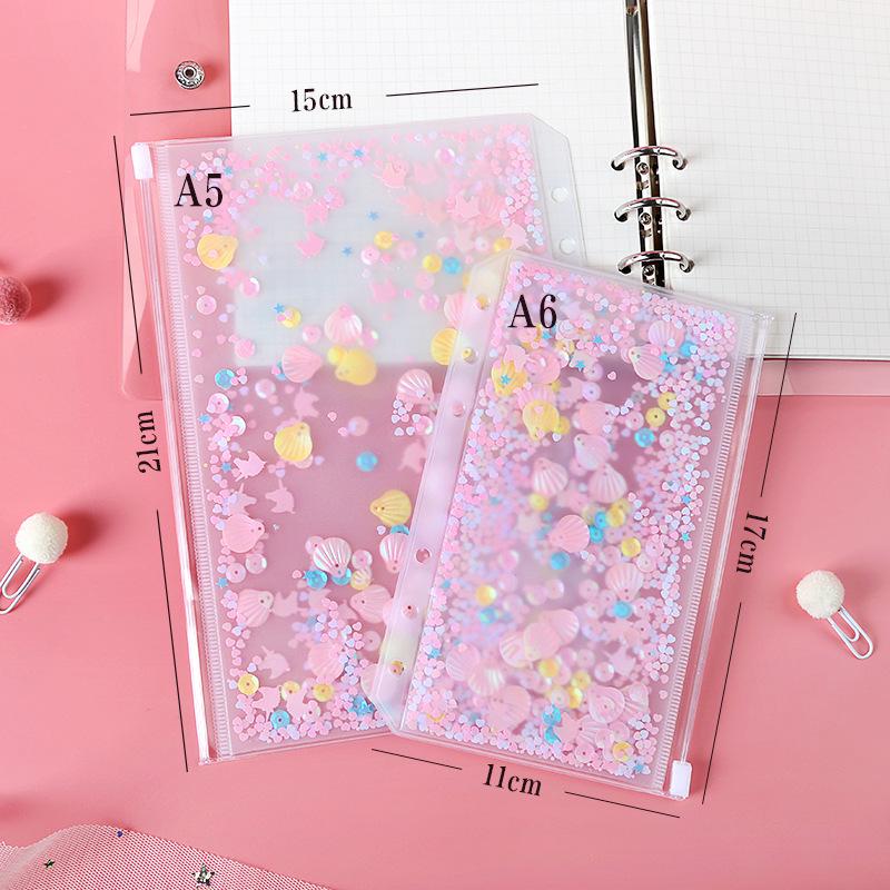 Transparent PVC A5 A6 File Folder