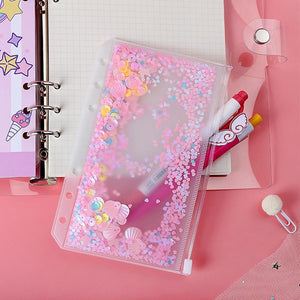 Transparent PVC A5 A6 File Folder