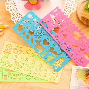 4pcs Stationery Ruler School Painting