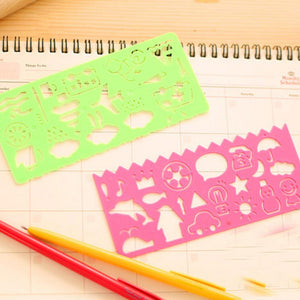 4pcs Stationery Ruler School Painting